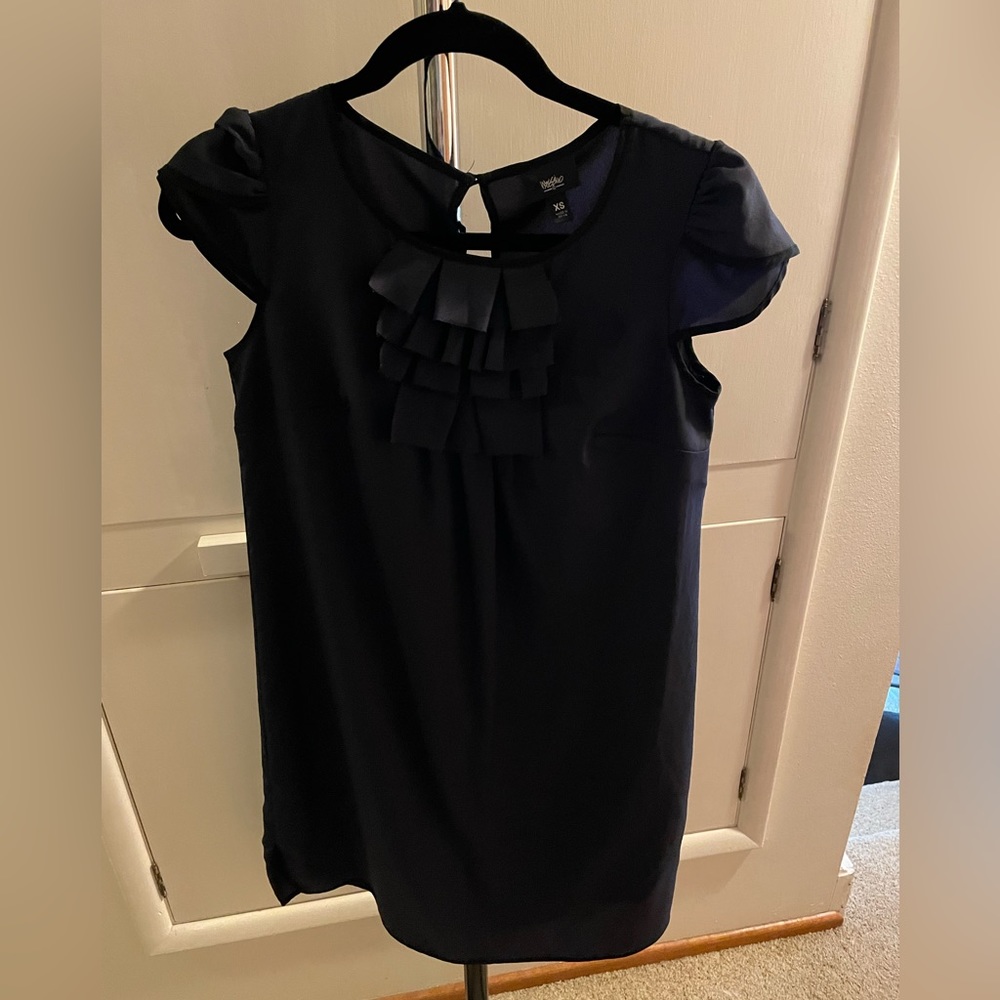 Mussimo Black ruffled detail dress